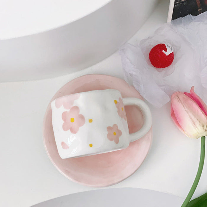 Sakura Ceramic Mug And Plate Set Coquette Dreams