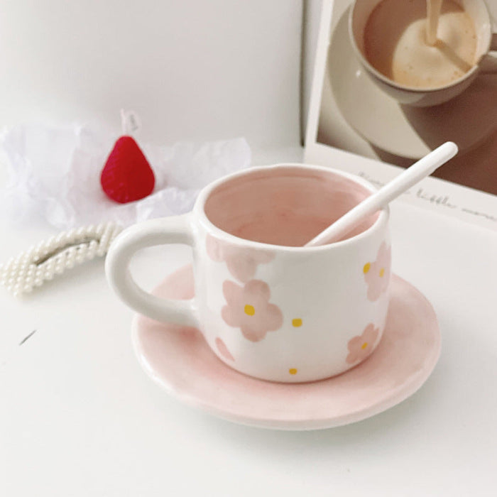 Sakura Ceramic Mug And Plate Set Coquette Dreams
