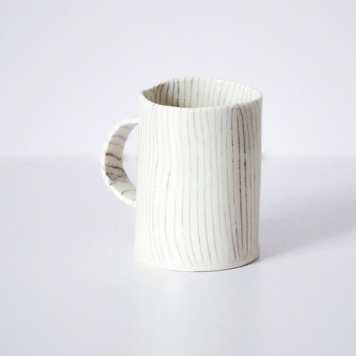 Saori Chalk Stripe Nerikomi Mug