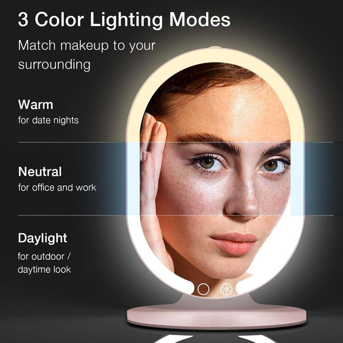 Sara Ultra Slim Foldable Lighted Travel Mirror