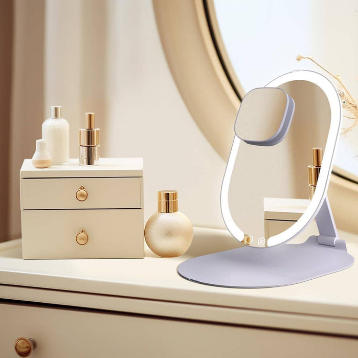 Sara Ultra Slim Foldable Lighted Travel Mirror