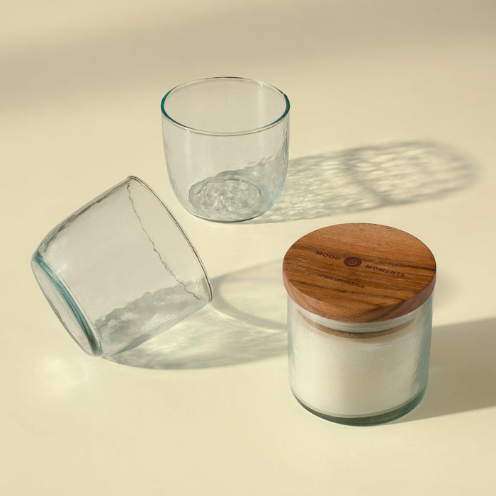 Savor Natural Soy Wax Filled Glass Jar with 2 Green Tea Cups