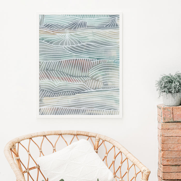 Sea Movement Abstract  - Art Print or Canvas - Jetty Home