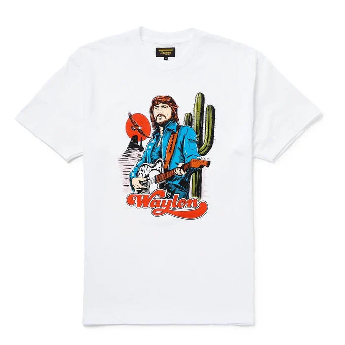 Seager X Waylon Jennings White Tee