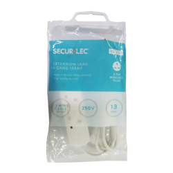 Securlec 4 Gang Extension Lead 2m 13 Amp – Safe, Reliable, and Versatile Power Solution-Eclipse Fencing