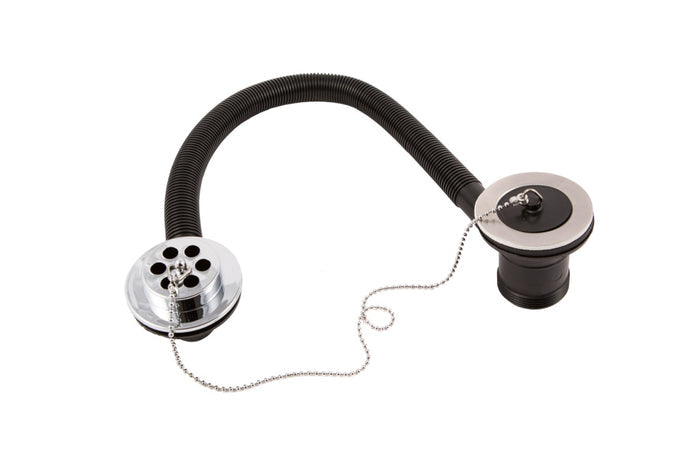 Securplumb Combination Waste & Overflow 1 1/2" Chrome Plated – Bath Drain Kit-Eclipse Fencing