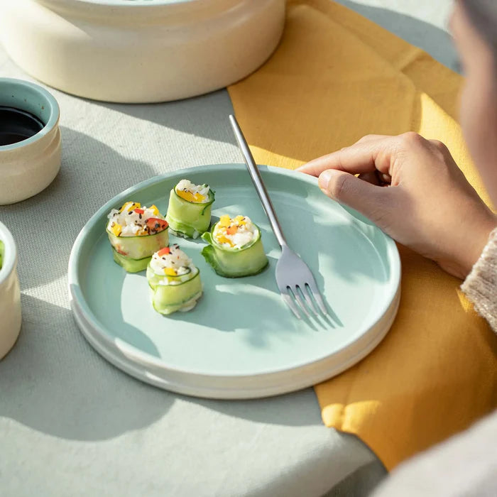 Serene Sky Ceramic Side Plate