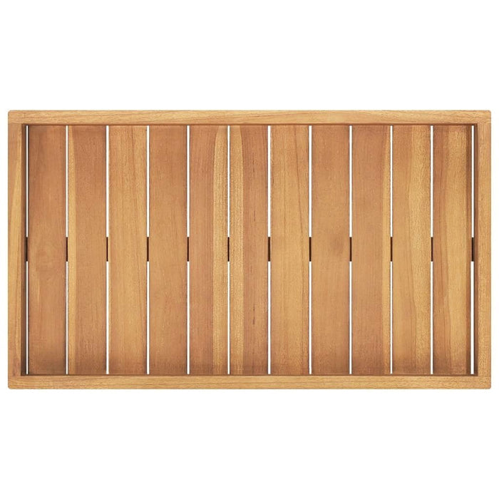 Serving Tray 23.6"x13.8" Solid Wood Teak - Divine Heart L.A.