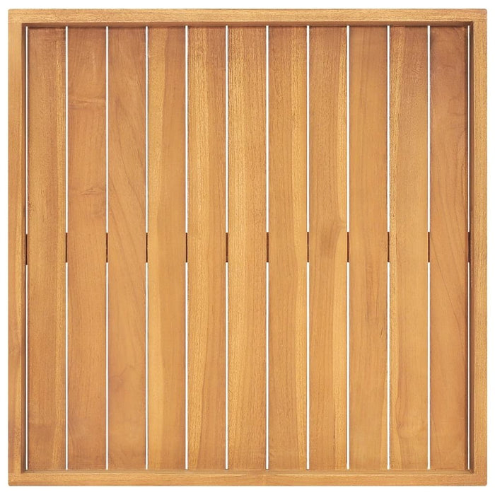 Serving Tray 23.6"x23.6" Solid Wood Teak - Divine Heart L.A.