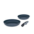 Set ceramica 2 pezzi - Padelle 20/28 cm + manico staccabile