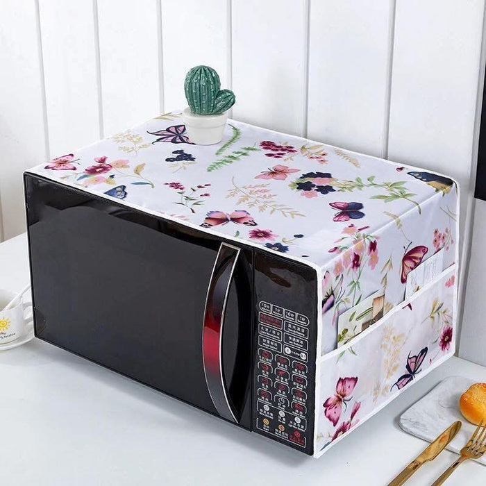 Set Of Fridge Cover + Microwave Oven Dust Cover-Imported