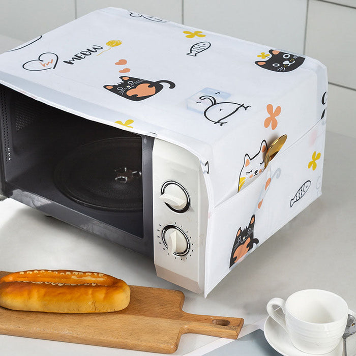 Set Of Fridge Cover + Microwave Oven Dust Cover-Imported