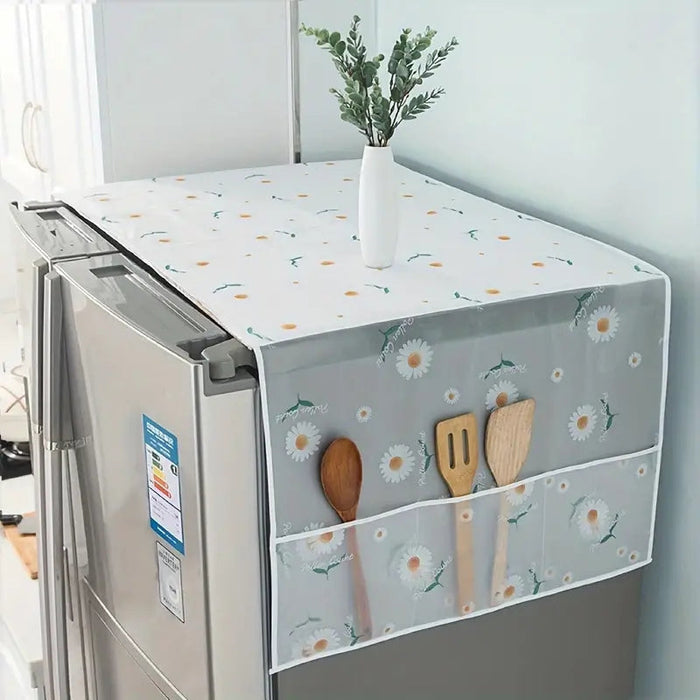 Set Of Fridge Cover + Microwave Oven Dust Cover-Imported