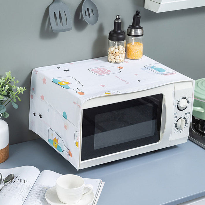 Set Of Fridge Cover + Microwave Oven Dust Cover-Imported