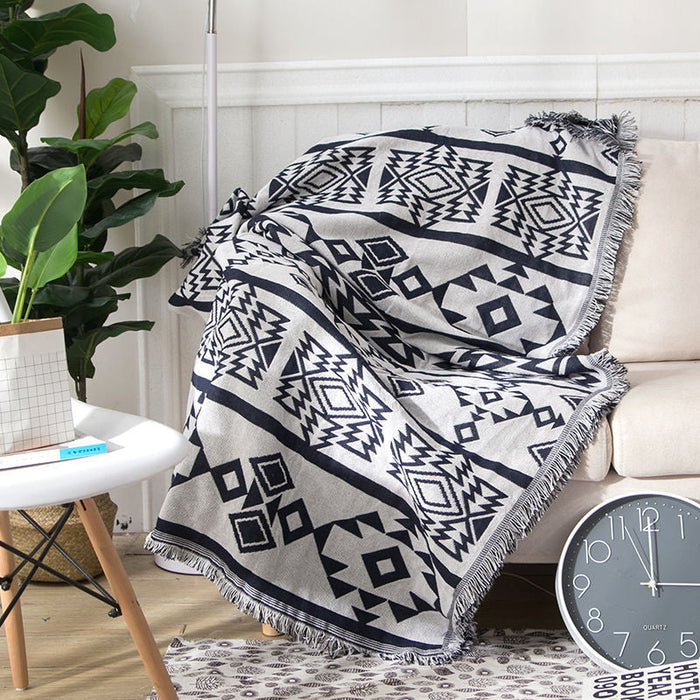 Setti Fatmaa Fringed Cotton Throw Sunset Unlimited