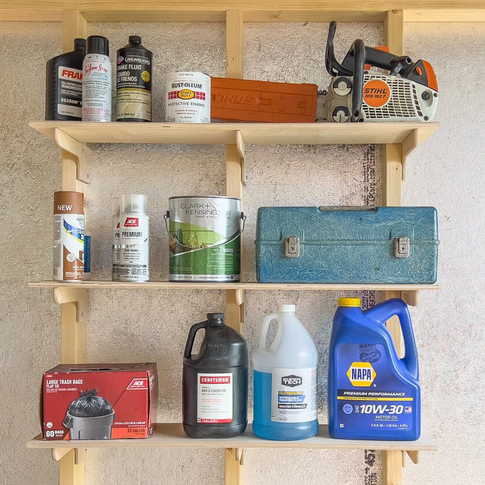 Shelf and Bracket Kit for Sheds - HangThis Up