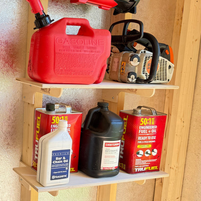 Shed Shelf and Bracket Kit - Stud Mount