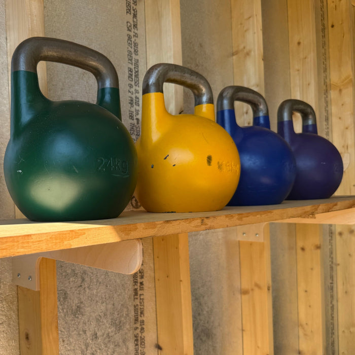 Shed Shelf Brackets - Stud Mount - HangThis Up