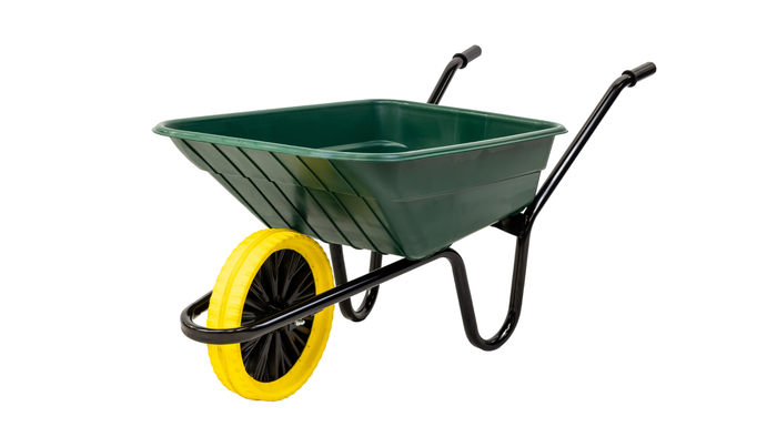 Shire Polypropylene Wheelbarrow – 90L Heavy Duty Garden & Contractor Wheelbarrow-Eclipse Fencing