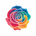 Simple Rainbow Rose
