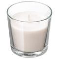 SINNLIG Scented candle in glass, Sweet vanilla/natural, 9cm