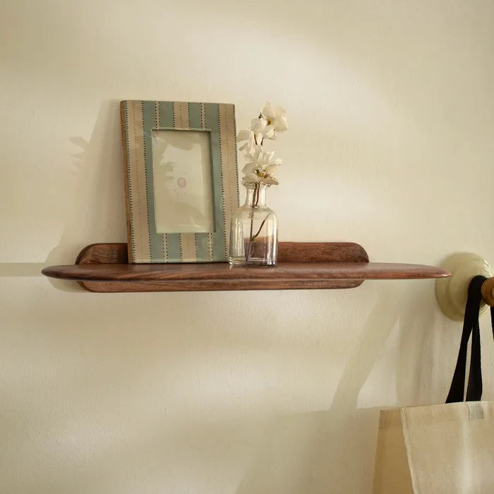 Slim Wooden Wall Shelf