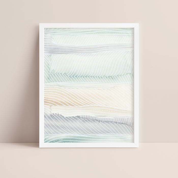 Soft Pastel Ocean, No. 2  - Art Print or Canvas - Jetty Home