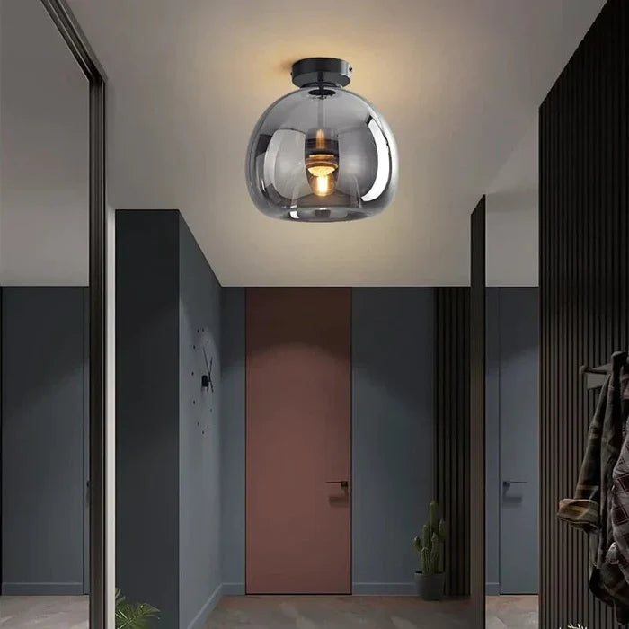 Solstice Ceiling Light - A - Black - 9.8" x 6.7" / 25cm x 17cm / Cold White - Level Decor