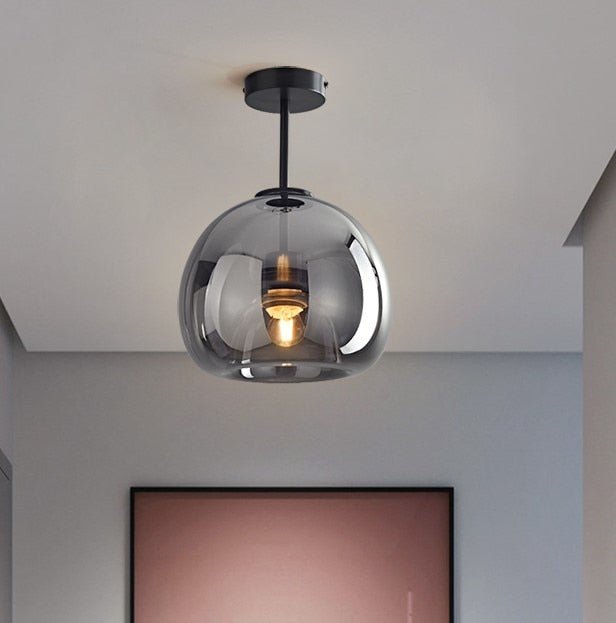 Solstice Ceiling Light - A - Black - 9.8" x 11.4" / 25cm x 29cm / Cold White - Level Decor