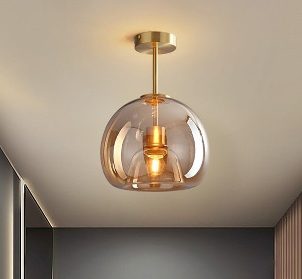 Solstice Ceiling Light - B - Gold - 9.8" x 11.4" / 25cm x 29cm / Cold White - Level Decor