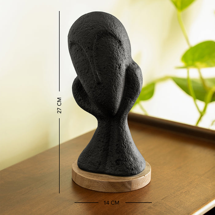 Spellbound Face Ecomix Sculpture - Black