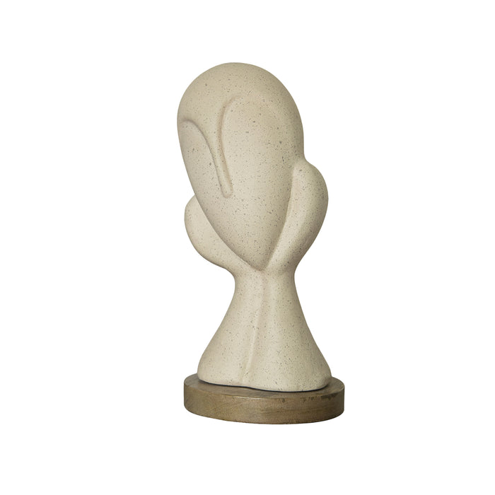 Spellbound Face Ecomix Sculpture - White