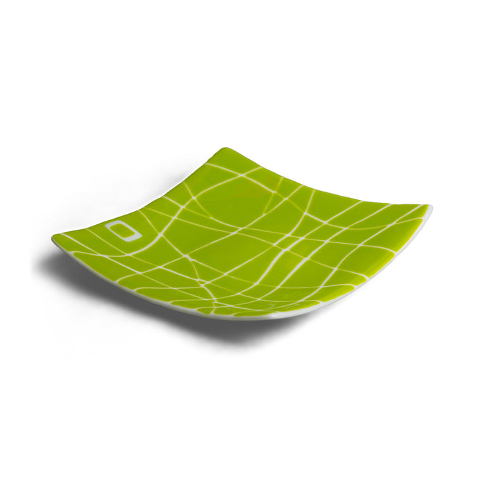 Spring Green Mod Square Channel Bowl