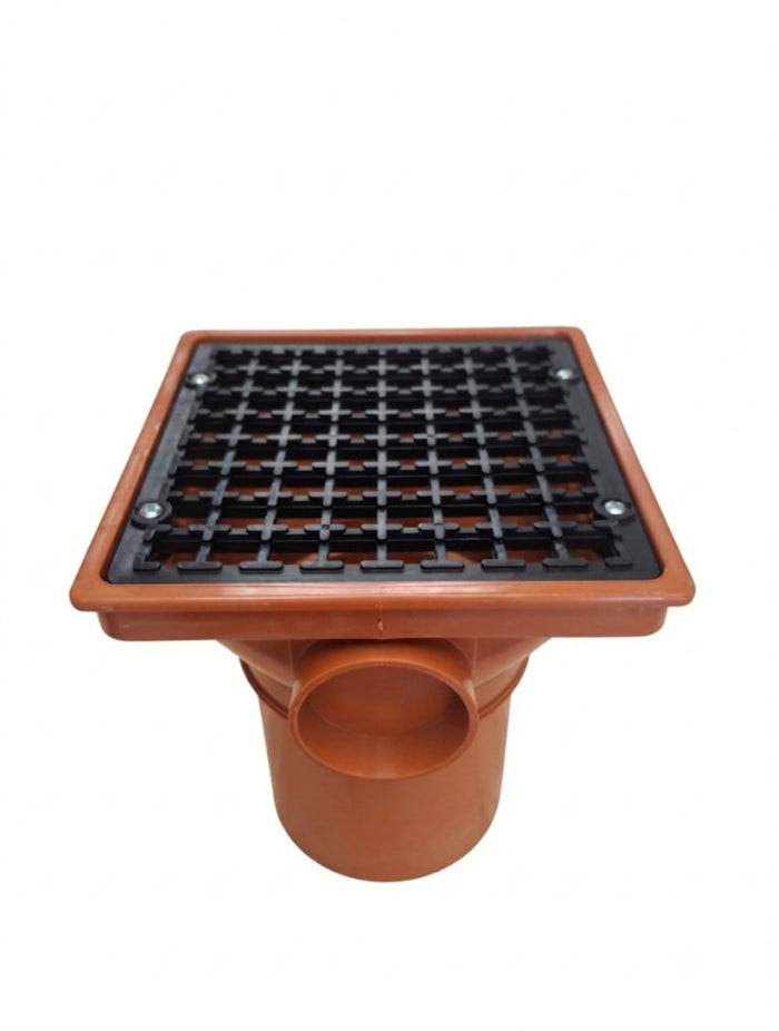 Square Hopper for 110mm Terracotta Underground Drainage-Eclipse Fencing