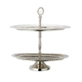 SS Cake Stand 2 Tier Silver - ellementry