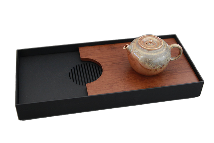 Steel & Bamboo Tea Tray
