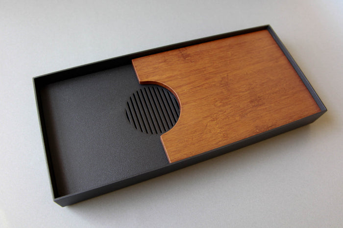 Steel & Bamboo Tea Tray