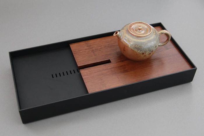 Steel & Bamboo Tea Tray