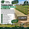 Strong, Durable Paddock Tanalised Timber Rails 38mm x 88mm-Eclipse Fencing