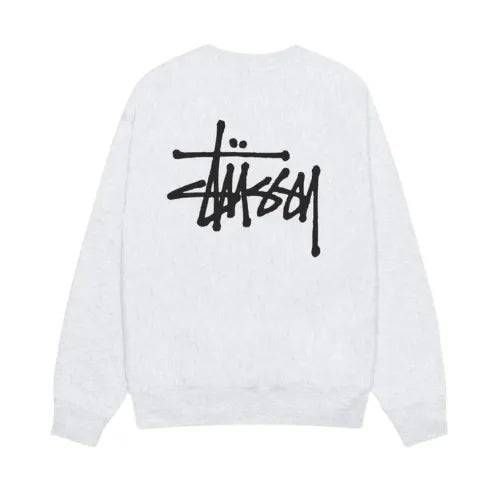 Stussy Men's Basic Stussy Crew Ash Heather STUSSY Bluzy