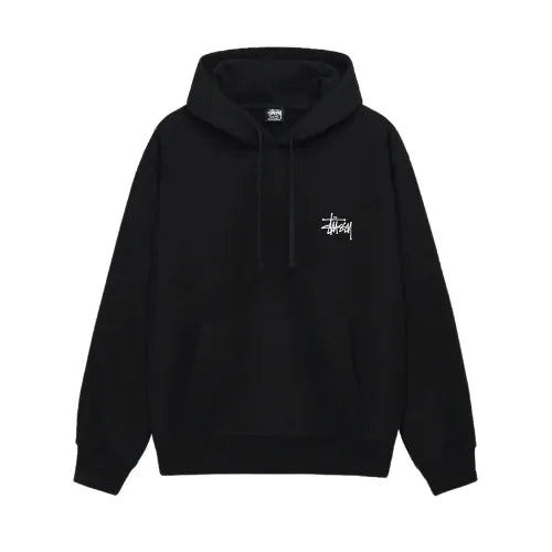 Stussy Men's Basic Stüssy Hood Black STUSSY Bluzy