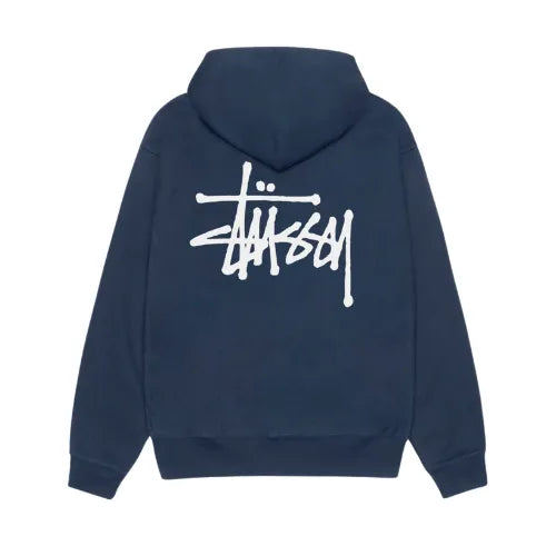 Stussy Men's Basic Stüssy Hood Zip Navy STUSSY Bluzy