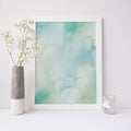 Blue Watercolor Beach House Painting Wall Art Print or Canvas - Jetty Home