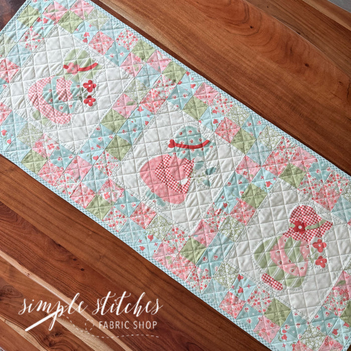 Sunbonnet Bloom & Grow Runner Kit - Peach Backing