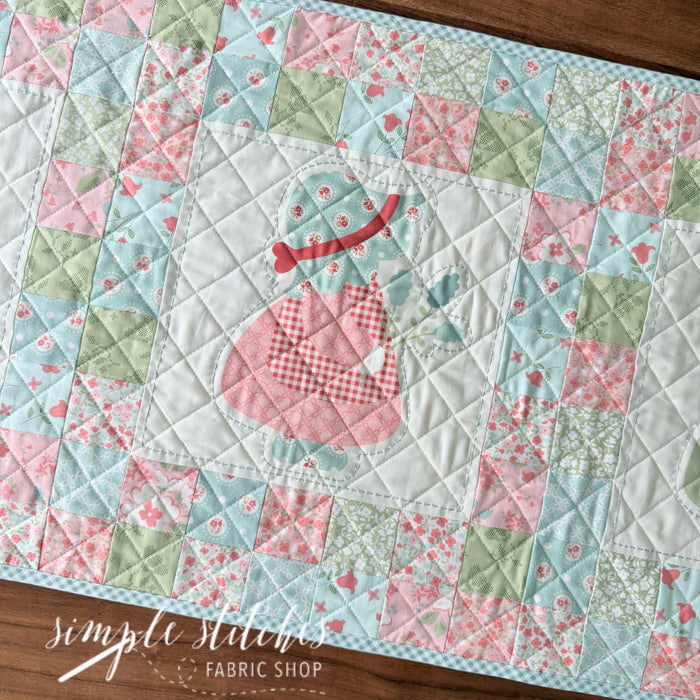 Sunbonnet Bloom & Grow Runner Kit - Peach Backing