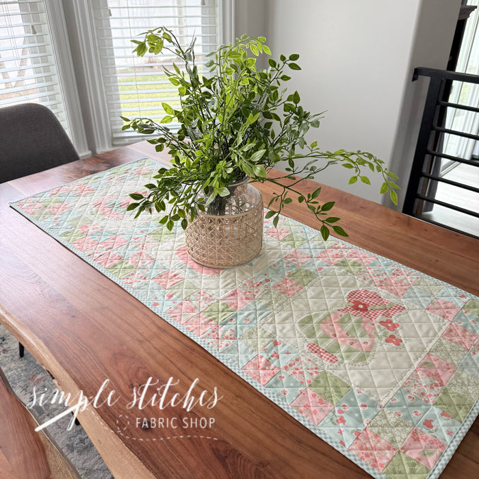 Sunbonnet Bloom & Grow Runner Kit - Peach Backing