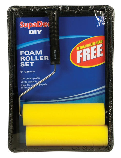 SupaDec Foam Roller & Tray Set 9" / 255mm – Smooth, Professional Paint Finish-Eclipse Fencing