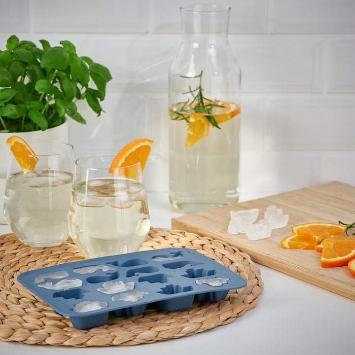 SURSOT Ice cube tray, Dark blue