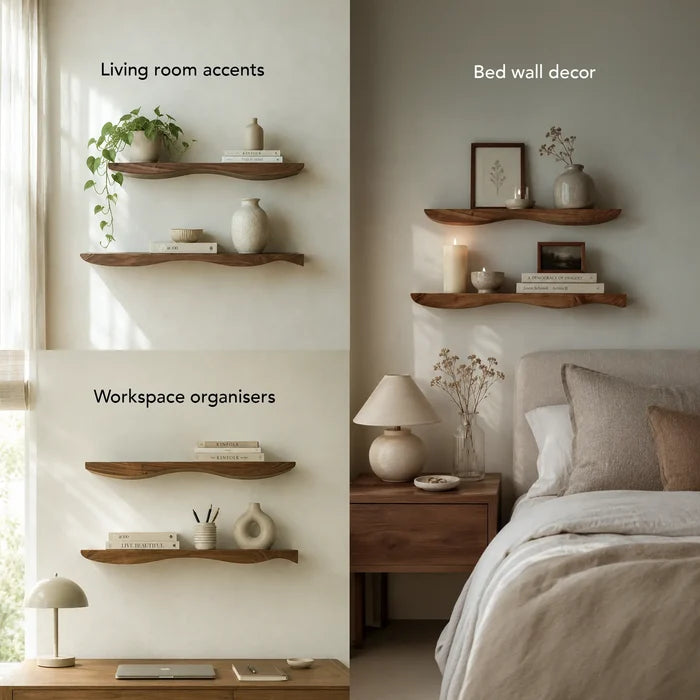 Sway Wooden Shelf  - Set of 2