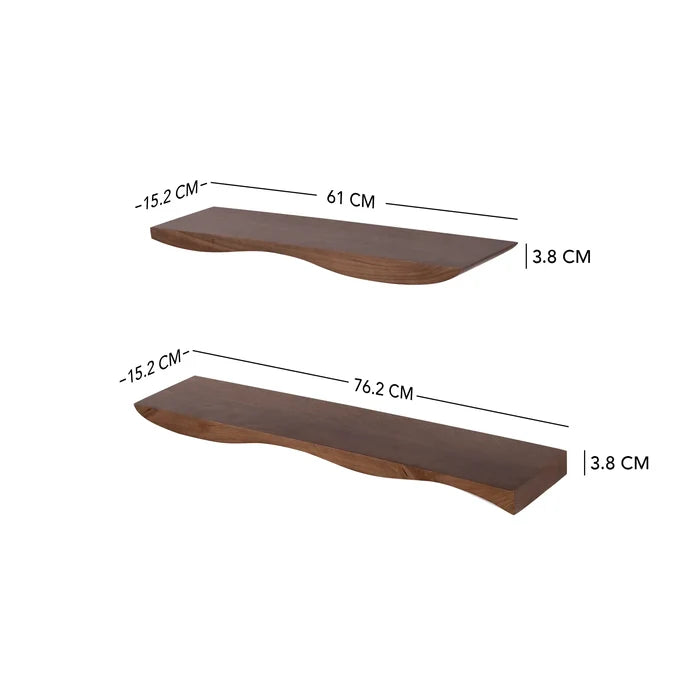 Sway Wooden Shelf  - Set of 2